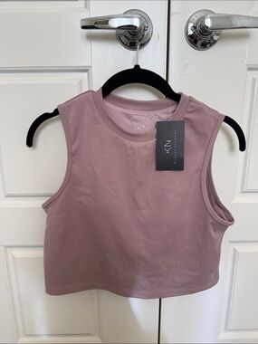 Klassy Network Dusty Mauve Sleeveless Crop Tank